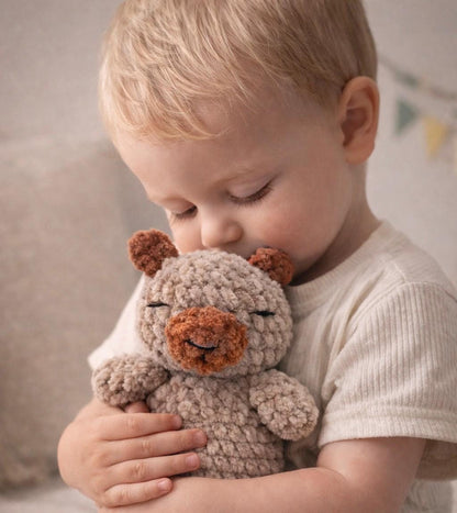 Handmade Crochet Capybara Plush, Soft Nursery Decor