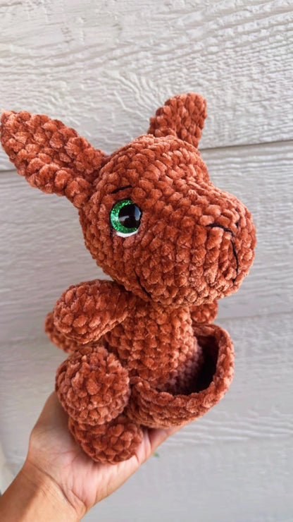 Handmade Mama & Baby Kangaroo Plush – Keepsake Baby Gift