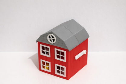 3D Printed Farm Animal Playset with Storage Barn | Montessori Toddler Toy
