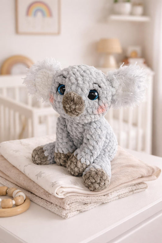 Koala Crochet Plush Toy | Handmade Baby Gift | Nursery Decor | Keepsake