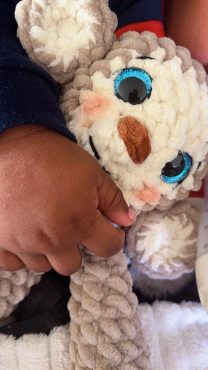 Chico the Monkey Plush – Handmade Crochet Stuffed Animal, Baby Gift & Keepsake