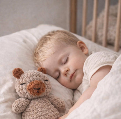 Handmade Crochet Capybara Plush, Soft Nursery Decor